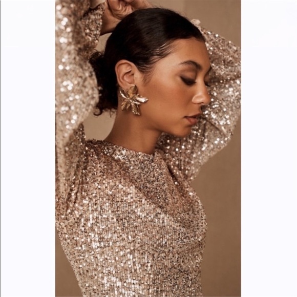 NWT BHLDN Carys Dress -Goldie Mini Sequin Dress size 16 - Picture 3 of 15